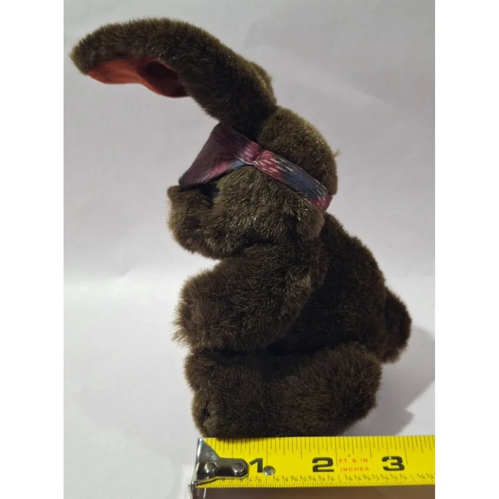 Tb Trading Co The Original Cocolate Bunny w Bow Tie Visor Sitting 7.5 inches